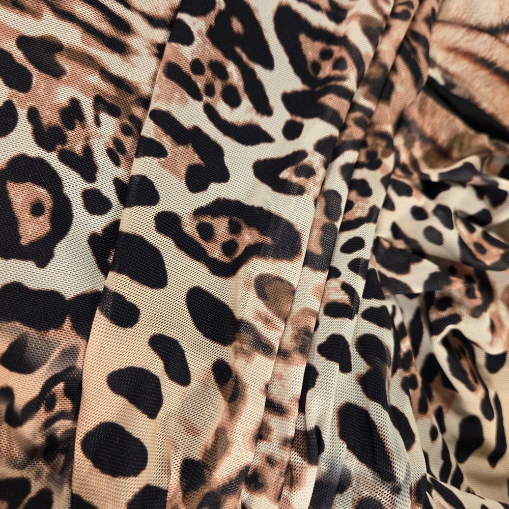 Fashion Nova Women's Leopard Print Tie Halter Romper Size M Y2k Style - Picture 8 of 11